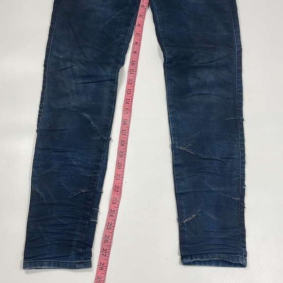 Diesel Gracey-Ne Dark Wash Skinny Jeans Low Rise Size 25 Distressed - Picture 10 of 10